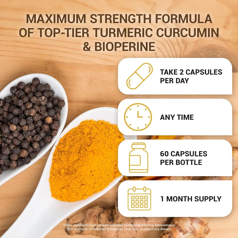 Turmeric Supplement with Black - Turmeric Curcumin Capsule ulasan dan harga