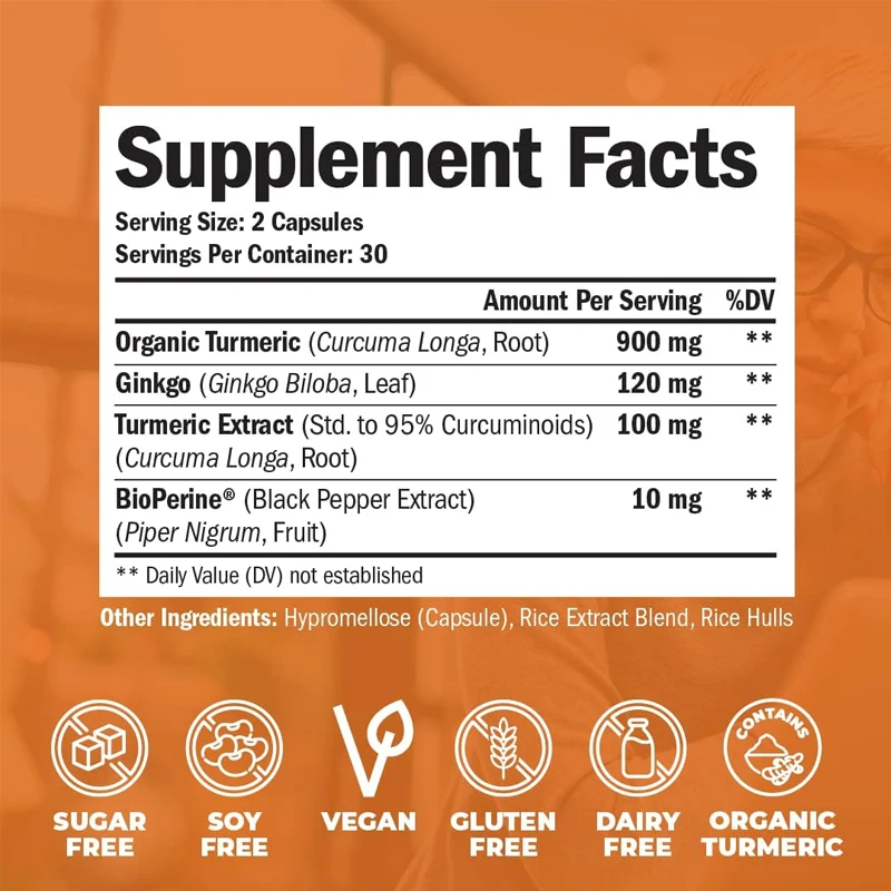 Organic Turmeric Curcumin Supp - Turmeric Curcumin Capsule ulasan dan harga