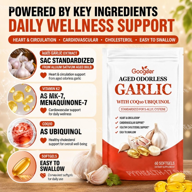 Googeer Aged Odorless Garlic S - Coq10 Ubiquinol Softgel ulasan dan harga