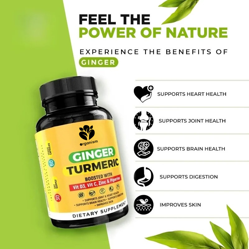 Turmeric, Piperine, Vitamin Zi - Turmeric Curcumin Capsule ulasan dan harga