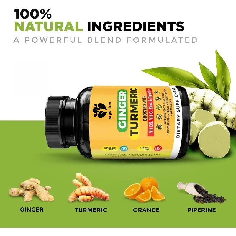 Turmeric, Piperine, Vitamin Zi - Turmeric Curcumin Capsule ulasan dan harga