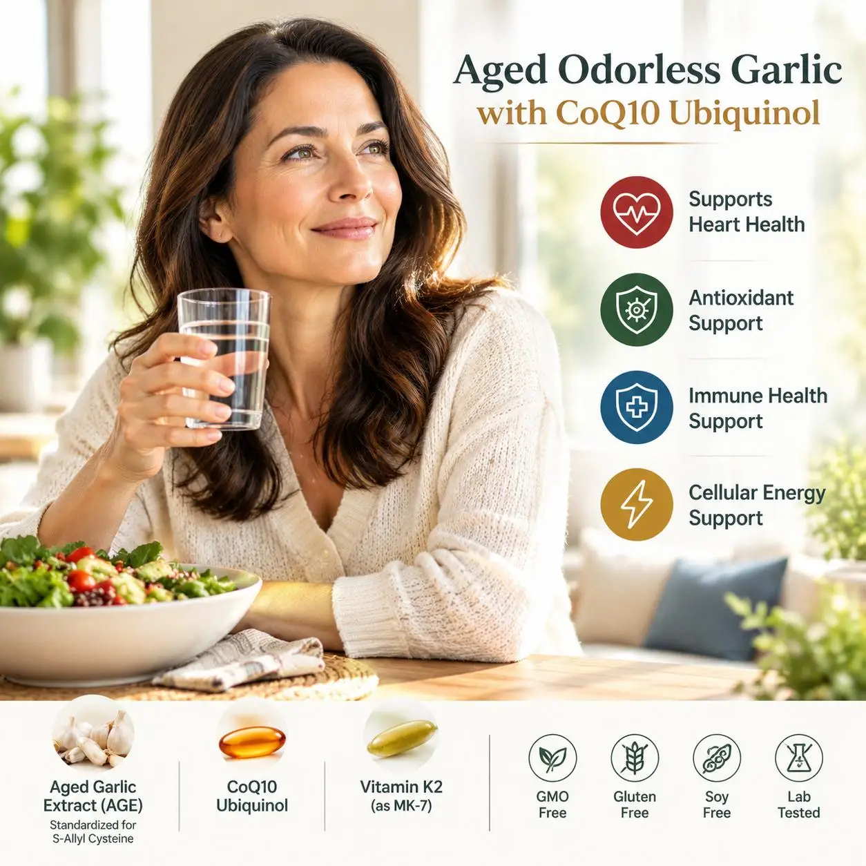 Odorless Aged Garlic Softgels  - Coq10 Ubiquinol Softgel ulasan dan harga