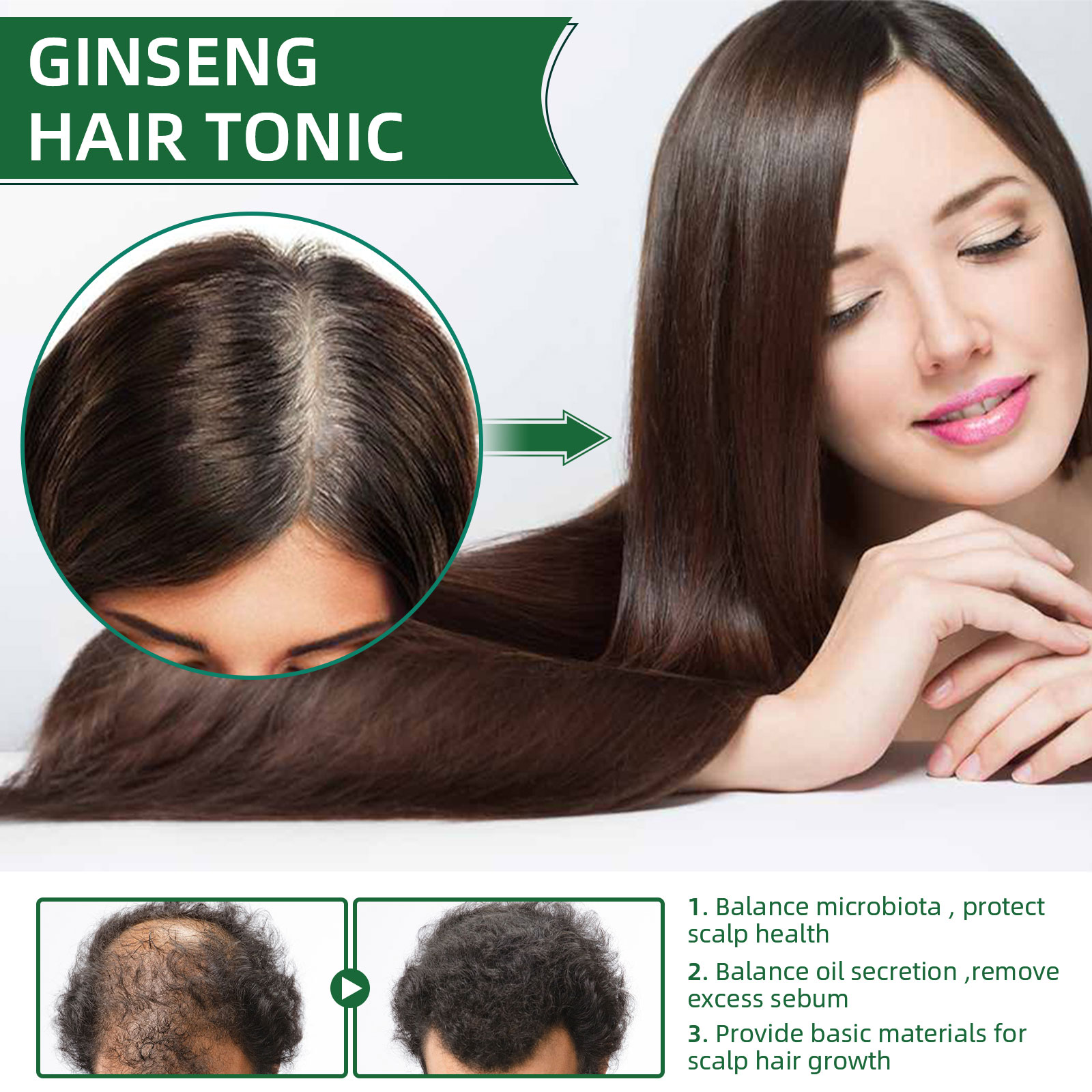 Natural Herbal Ginseng Hair Ca - Nutrition And Fitness ulasan dan harga